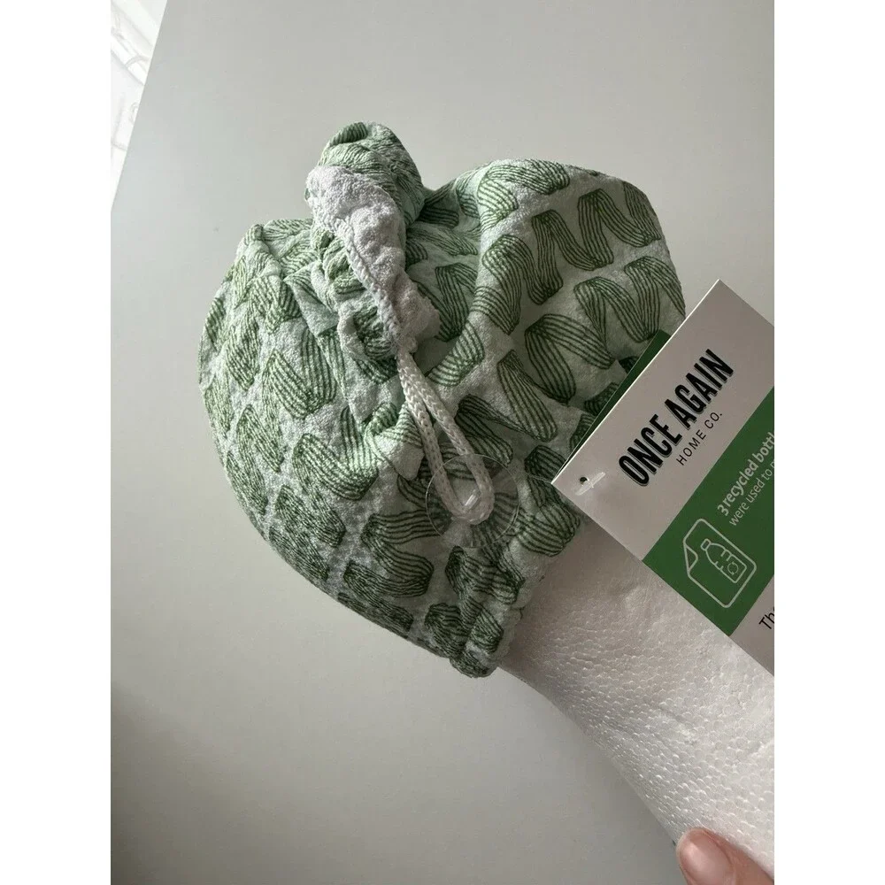 Once Again Home Co. Fast Drying Hair Towel Green